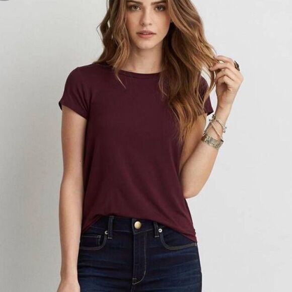 Maroon tee  - Picture 1 of 2
